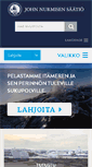 Mobile Screenshot of johnnurmisensaatio.fi